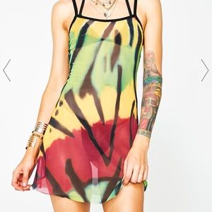 Dolls Kill Poster Girl Mesh Dress